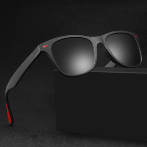 Nuevas gafas de sol cuadradas Vintage para hombre, gafas negras Uv400, gafas con logotipo personalizado, gafas de Sol polarizadas para exteriores para hombre - Product Image 1