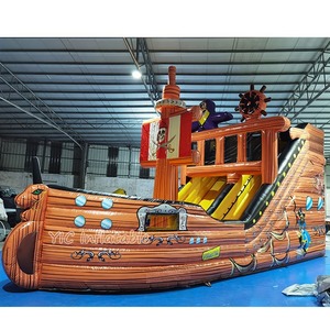 Grand bateau pirate gonflable multi-jeux pour enfants avec obstacles et toboggan pour la location <span class=keywords><strong>de</strong></span> fêtes et d'événements en plein air - Product Image 2