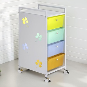 Carro de almacenamiento móvil moderno de 4 capas para baño y hogar - Product Image 4