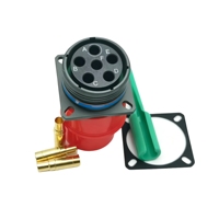 Connecteur D38999/20WH06SC – Coque de câble de contact, taille 19, raccord fileté en alliage d'aluminium