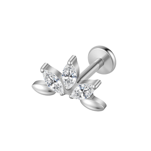 Pendientes <span class=keywords><strong>de</strong></span> <span class=keywords><strong>Titanio</strong></span> <span class=keywords><strong>de</strong></span> Grado Implante ASTM F136 con Rosca Interna para Labret, Hélix, Tragus y Labio, Joyería Fina para <span class=keywords><strong>Piercing</strong></span> Corporal - Product Image 5
