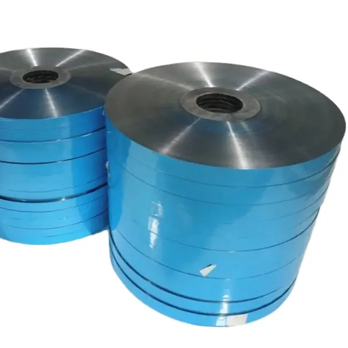 Professional manufacturer of cable shielding materials/insulation materials, blue single and double sided aluminum foil Mylar