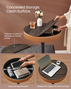 <span class=keywords><strong>VASAGLE</strong></span> EKHO Collection <span class=keywords><strong>Table</strong></span> <span class=keywords><strong>de</strong></span> <span class=keywords><strong>bar</strong></span> <span class=keywords><strong>de</strong></span> cuisine en cuir synthétique <span class=keywords><strong>Table</strong></span> <span class=keywords><strong>de</strong></span> <span class=keywords><strong>bar</strong></span> ronde <span class=keywords><strong>haute</strong></span> réglable en hauteur - Product Image 4