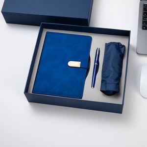 Custom Promotional Gift Set with Five-Fold Umbrella Notepad Pen Capsule Customized Color Modern Handmade Gift Box Custom Logo - Product Image 2