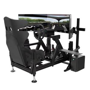 Popular DIY Motion Sim Rig Perfil de aluminio 4080 Race Car Driving Simulator Game Seat Frame Sim Racing Cockpit <span class=keywords><strong>Prime</strong></span> Lite - Product Image 4