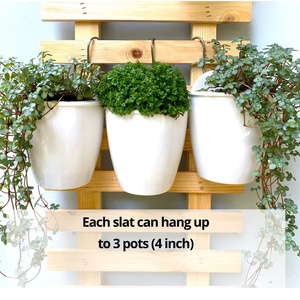 Caoxian Huashen présentoir à fleurs à grille murale intérieur et extérieur suspendu présentoir pour plantes à fleurs pour jardin, maison et pépinière - Product Image 3