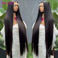 Perruques en cheveux humains vietnamiens bruts, longs et lisses, prêtes à porter, sans colle, avec closure HD 5x5, pour femmes noires, perruque frontale en dentelle
