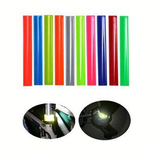 Promotional Custom Logo Printed High Visible Reflective Strap Wristband Reflecting Safety <b>Pvc</b> <b>Strips</b> Slap Wrap Bracelet Band - Product Image 4