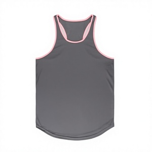 Custom Athletic Fitness Gym <b>Singlet</b> <b>for</b> <b>Men</b> Knitted Quick Dry Breathable - Product Image 3