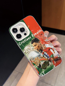 Cover per <span class=keywords><strong>iPhone</strong></span> con Stampa Artistica di Calciatori in Acquerello Rosso e Verde, Custodia Antiurto per <span class=keywords><strong>iPhone</strong></span> 16/15Pro Max - Product Image 3