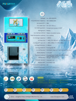 Distributeur automatique de glace en sachets pour entreprise, machine à glaçons libre-service 24h/24 avec paiement par pièces, carte et SDK, 220V 60Hz