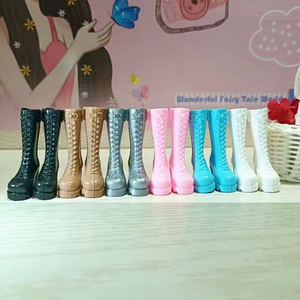 Nouvelles chaussures pour poupées de 11 pouces (30 cm) – Accessoires à talons hauts, bottes Martin et bottes de moto décoratives pour poupées 6 points - Product Image 4