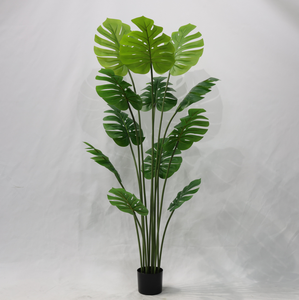 ต้นมอนสเตอร่าปลอมขนาดใหญ่เหมือนจริงสำหรับตกแต่งภายในและภายนอกอาคาร ขายส่ง - Product Image 5