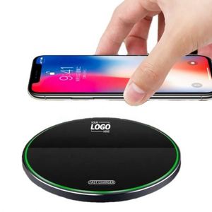 Custom Fast Wireless Phone Charger, 10/15W Max Desk Charging Pad - Product Image 1