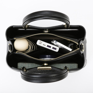 Borsa Tote Quadrata di Lusso per Donna, Alta Moda, Grande Capacità, per Pendolari, Uso Quotidiano, Semplice, con Chiusura a Cerniera e Diamanti, in PU - Product Image 4