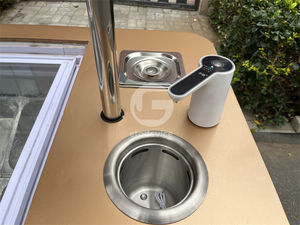 Usine Mobile Ice Cream Push Cart Congélateur Cart Ice Cream Mini Food Trick pour Snack Food Delivery - Product Image 6