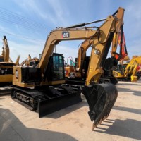 Mini-excavatrice Cat307.5 d'occasion, 7,5 tonnes, machine d'origine complète, excavatrice sur chenilles d'occasion, équipement de construction, vente chaude, excavatrice d'occasion