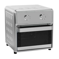 Horno Freidora de Aire Digital de Acero Inoxidable Premium de 8L, 1700W, Puerta de Cristal Completa, 12 Preajustes, Antiadherente PTFE