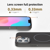 Coque de protection antichoc anti-chute à couverture complète Housse de protection magnétique en PC dur pour iPhone 17 Pro Max Air