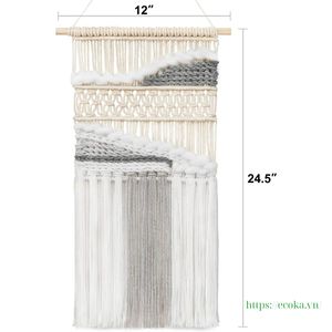 Tapisserie murale bohème, tissée à la main, décoration murale pour la maison, mariage, extérieur, provenant du Vietnam - Product Image 2