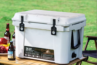 Glacière isotherme portable 35L pour extérieur, camping, pêche, kayak, pique-nique, en LLDPE