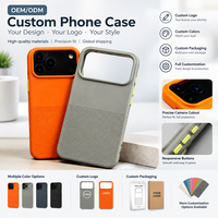 Coque de téléphone magnétique en TPU en gros, texture 3D, antidérapante, antichoc, avec logo personnalisé pour iPhone 18 17 16 Pro Max
