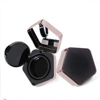 Boîte compacte cosmétique vide en plastique ABS écologique de 15 g, ronde, à pression, pour fond de teint BB, emballage de maquillage personnalisé