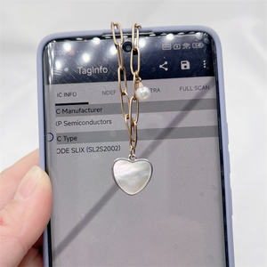 Mini Pulsera de Etiqueta NFC de Metal Dorado Resistente al Agua con Grabado Láser, 144 Bytes de Memoria de Usuario, 13.56MHz - Product Image 5