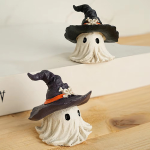 Halloween Hooded Ghost Statue – Horror Little Ghosts Ornament, Creative Resin Craft Figurine, Spooky Holiday Decorations Gift fo - Product Image 4