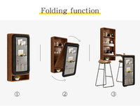 Meubles de cuisine en bois modulaires de conception moderne personnalisés par OEM utilisés pour restaurant hôtel maison boîte de nuit