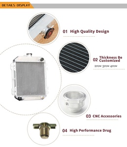 Vollaluminium-Zusatz kühler für Nissan <span class=keywords><strong>Dsun</strong></span> 1200 1.2L B110 A12 A12T MT 1970-1976 - Product Image 6