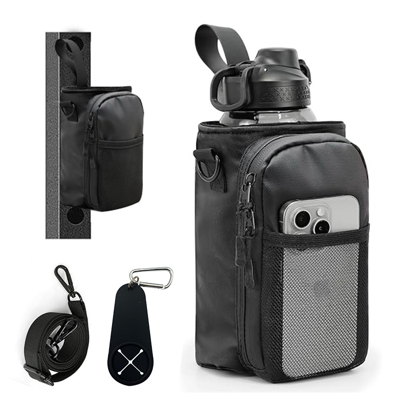 Black portable slung-towel buckle