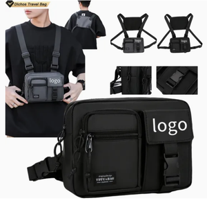 男性と女性のための新しいクロスボーダークールな戦術的なチェストバッグ複数のナイロンポケット付きの流行の屋外ベストバックパック - Product Image 1