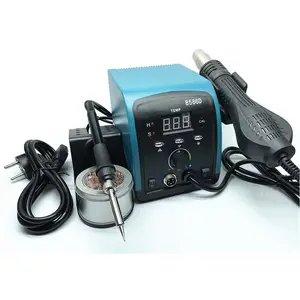 110V/220V digital display dismantling table maintenance welding tool 750W hot air gun electric soldering iron combination 8586