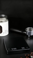 Balance à café numérique avec minuteur, balance à café manuelle haute précision 3000g/0.3g, fonction tare, conversion d'unités G/ml/oz