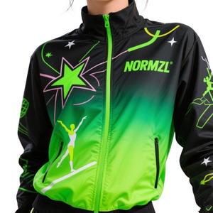 Diseño personalizado Baile Calentamiento Sublimación Cheer Practice Wear Chaquetas Cheerleading Warm up Outwear - Product Image 1