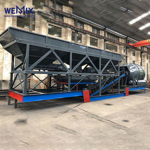 YHZM1000 centrale à béton mobile mélangeur à tambour usine de mélange à tambour avec boîte de vitesses moteur PLC alimentation électrique - Product Image 3