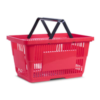 Paniers de présentation durables en plastique écologique de 20 L pour supermarchés et magasins de détail