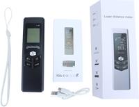 Pengukur Jarak Laser Digital 620nm Bilateral Isi Ulang 80 Meter