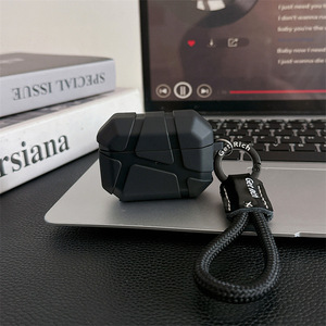 เคสซิลิโคน TPU ลายอุกกาบาต พร้อมสายคล้อ<span class=keywords><strong>ง</strong></span>ข้อมือ ป้องกันการตกกระแทก สำหรับ AirPods 1 2 3 4 Pro 3 - Product Image 2