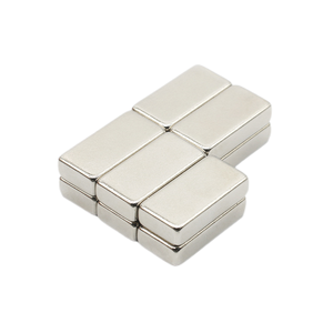 מגנט ניאודימיום בלוק תעשייתי חזק קבוע מתוצרת סין, מגנט N52 מוטה בציר, טווח טמפרטורות -40~80 - Product Image 1