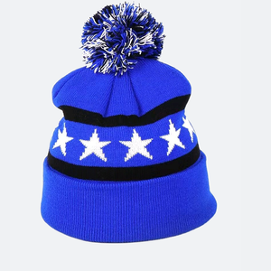 Men'<strong>beanie</strong> <strong>Custom</strong> Logo Jacquard Big Letters <strong>Knitted</strong> Cuff Wholesale <strong>Custom</strong> Striped <strong>Pom</strong> <strong>Pom</strong> <strong>Beanies</strong> With <strong>Custom</strong> logo - Product Image 3
