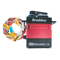 Himark HF03514MG 35kgf.cm 0.14s/60 °   Servomoteur numérique sans balais à retour d'information PWM+UART avec boîtier entièrement métallique et engrenages en acier pour robots multi-articulations