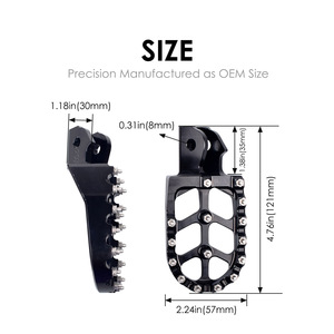 Pedales de Motocicleta de Aleación de Aluminio Negros de 130 mm para Modificación de Sur Ron Light Bee X S - Product Image 5