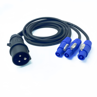 Câble d'alimentation filaire Powercon 3*1.5mm2 pour lumière de scène d'événement 16A Split 3 câble d'alimentation Audio étendu