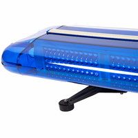 Barre lumineuse LED 120 watts avec sirène, lumière d'urgence rouge et bleue clignotante pour les véhicules d'urgence, camions, ambulances et véhicules de sauvetage