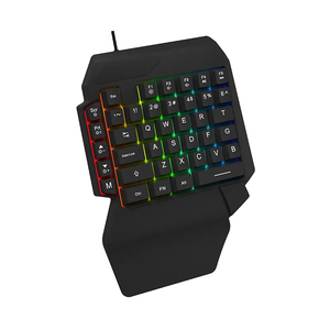 GK103S 40 คีย์ คีย์บอร์ดเกมมิ่งขนาดเล็กแบบมีสาย USB สำหรับมือเดียว พร้อมไฟ LED สำหรับเกมเมอร์ แบบเมมเบรน เสียบแล้วเล่นได้ทันที - Product Image 2