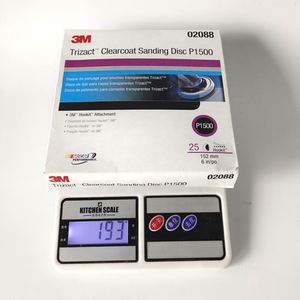 Disco <span class=keywords><strong>de</strong></span> Pulido Transparente <span class=keywords><strong>3M</strong></span> Trizact 02088, Esponja <span class=keywords><strong>de</strong></span> Lijado con Flocado, 6 Pulgadas, Autoadhesivo, Grano <span class=keywords><strong>1500</strong></span>, Papel <span class=keywords><strong>de</strong></span> <span class=keywords><strong>Lija</strong></span> para Lijado en Seco y con <span class=keywords><strong>Agua</strong></span> - Product Image 5