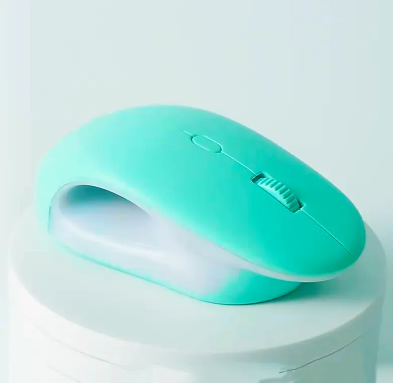RGB Wireless Mouse Rechargeable mute Mice with Colorful LED Lights quite Click USB Nano mini Receiver 3 DPI adjustment