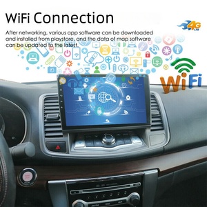 Taşınabilir 9-10 inç tam dokunmatik ekran araç DVD oynatıcı multimedya oynatıcı GPS DSP RGB fonksiyonları etkin geri yardım kombinasyonu - Product Image 5